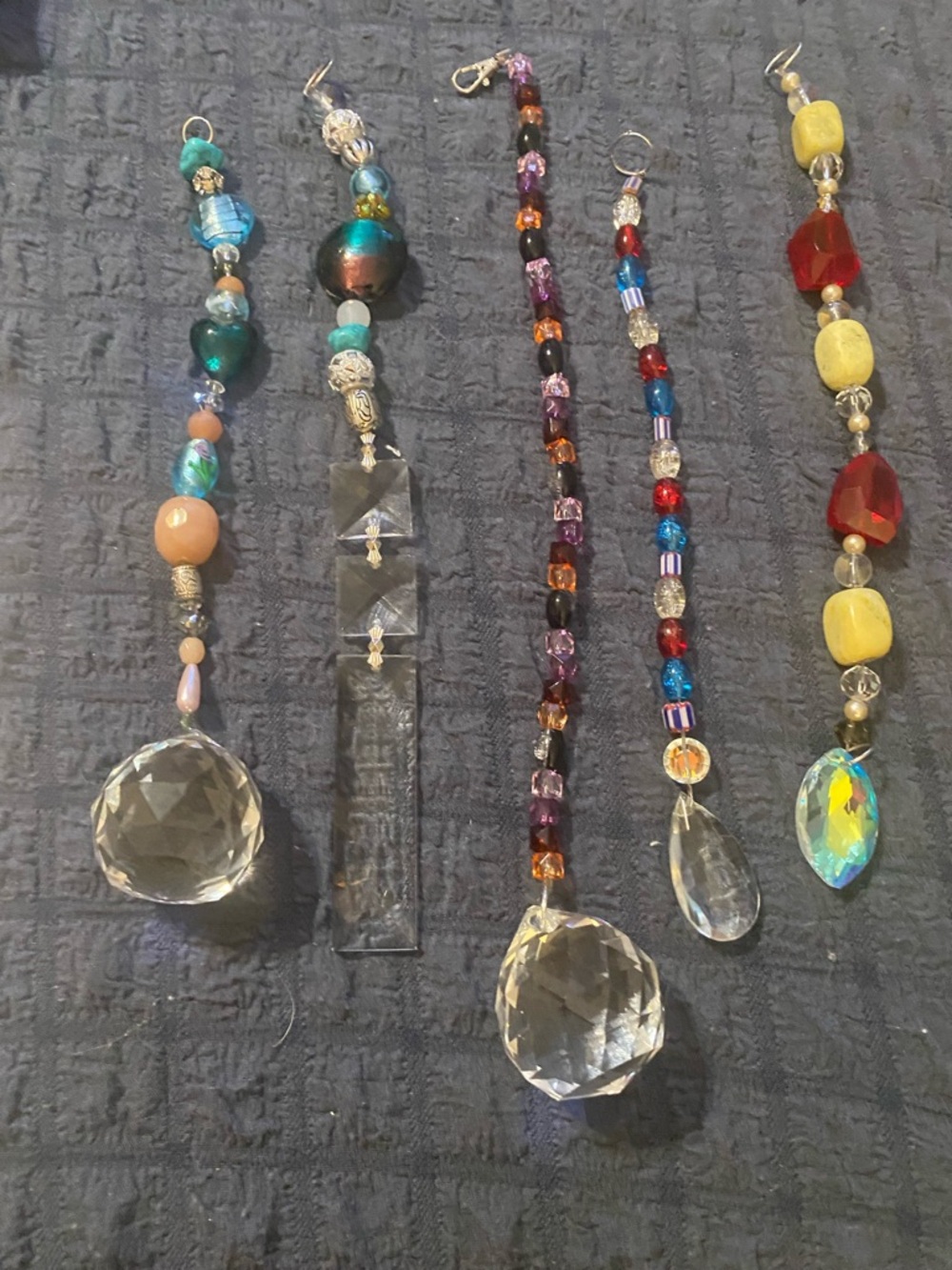 Crystal Suncatcher Handmade - Teal & Coral NWOT - Picture 12 of 12